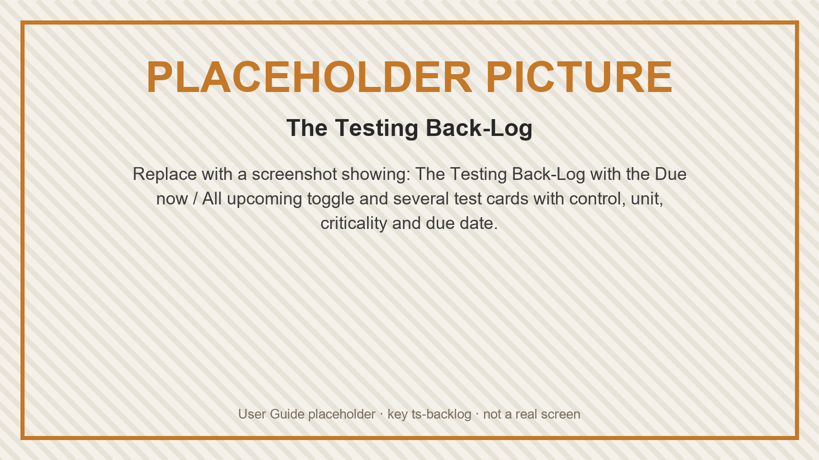 Placeholder: The Testing Back-Log