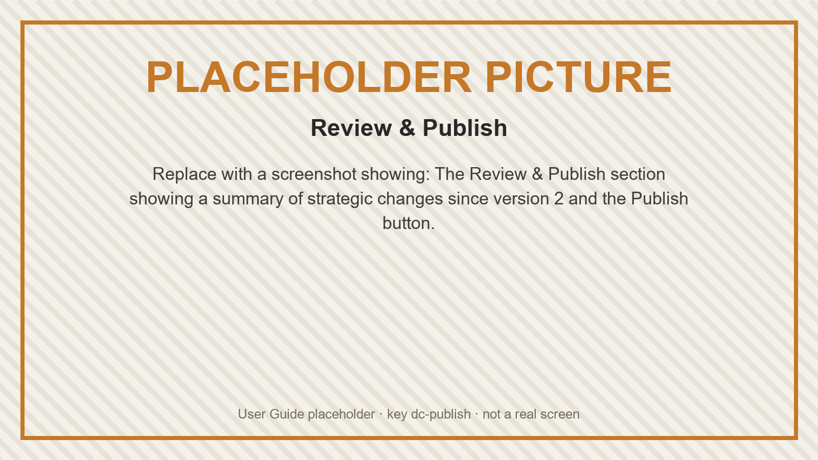 Placeholder: Review & Publish