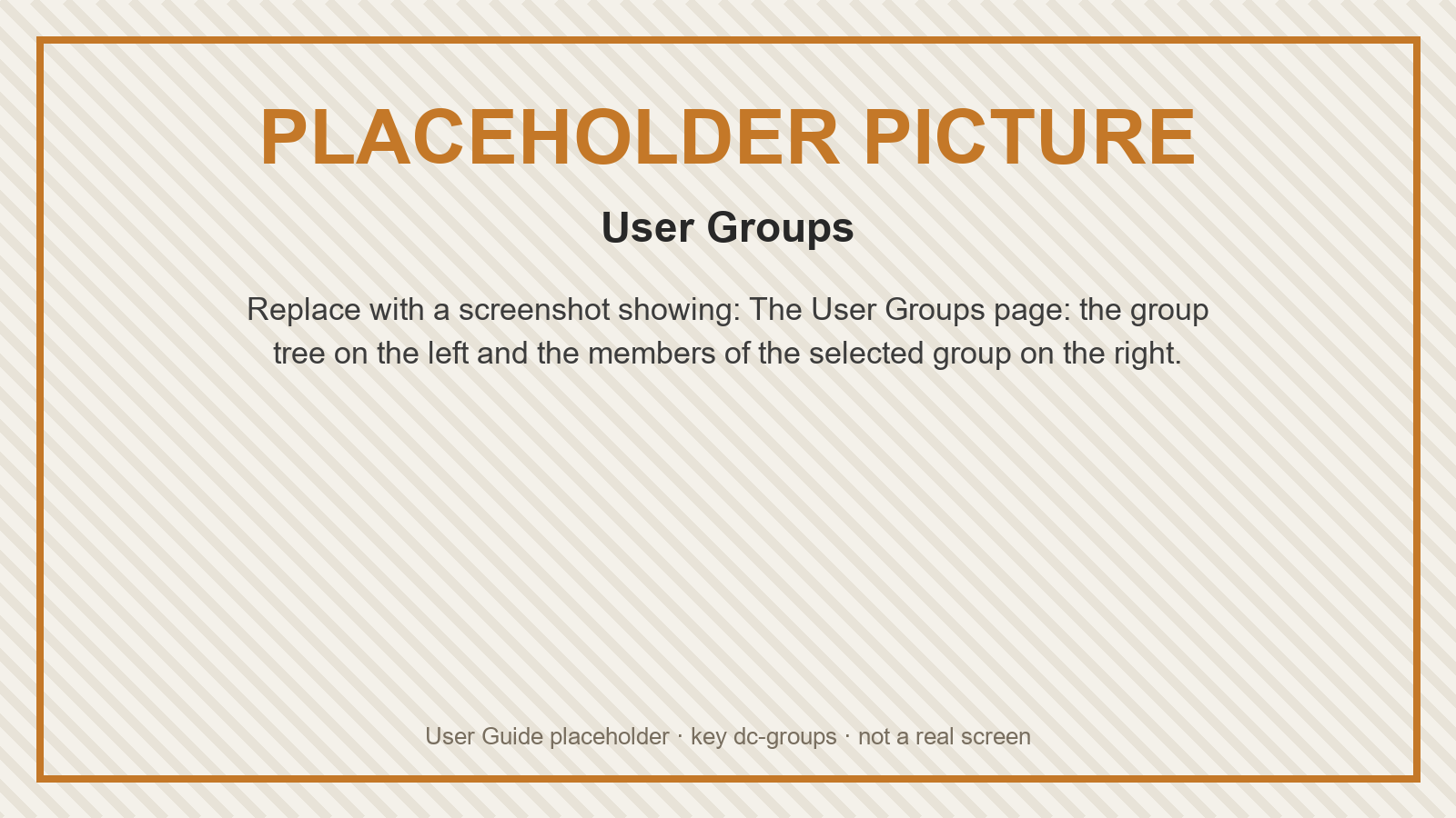 Placeholder: User Groups