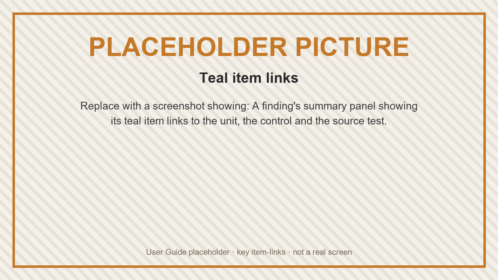Placeholder: Teal item links