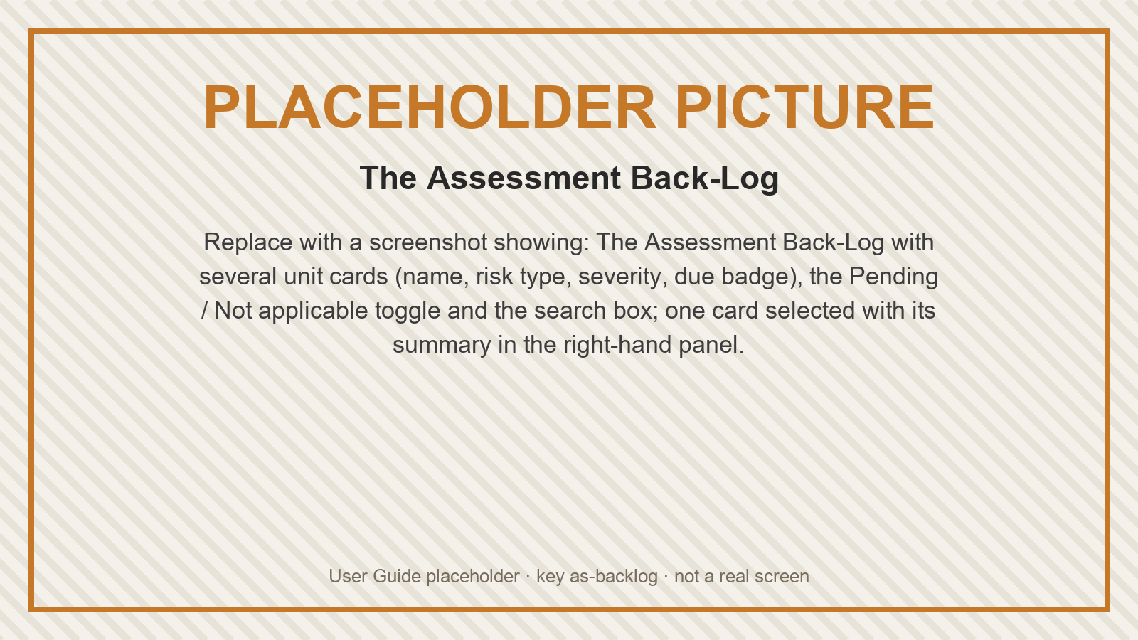 Placeholder: The Assessment Back-Log