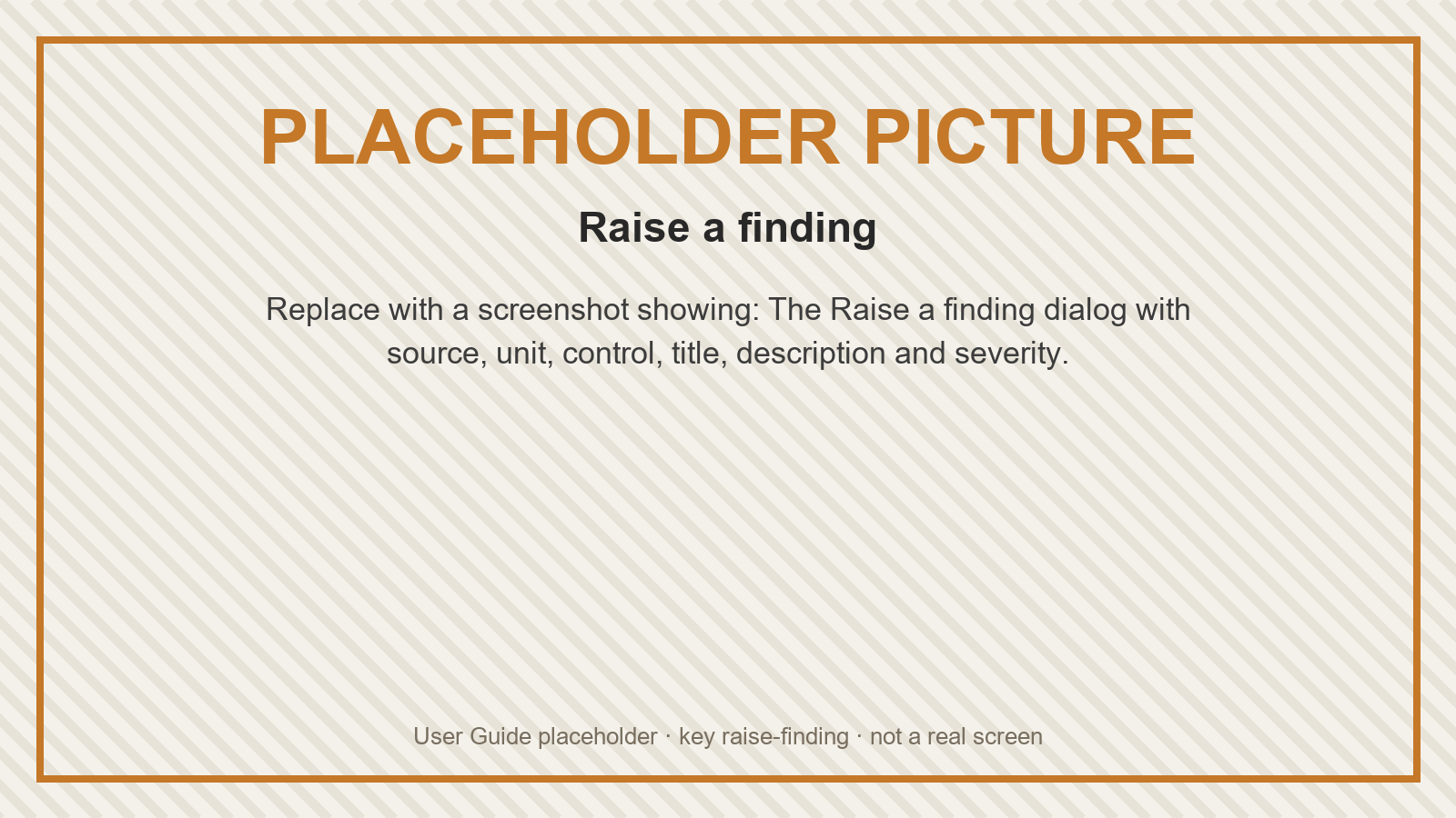 Placeholder: Raise a finding