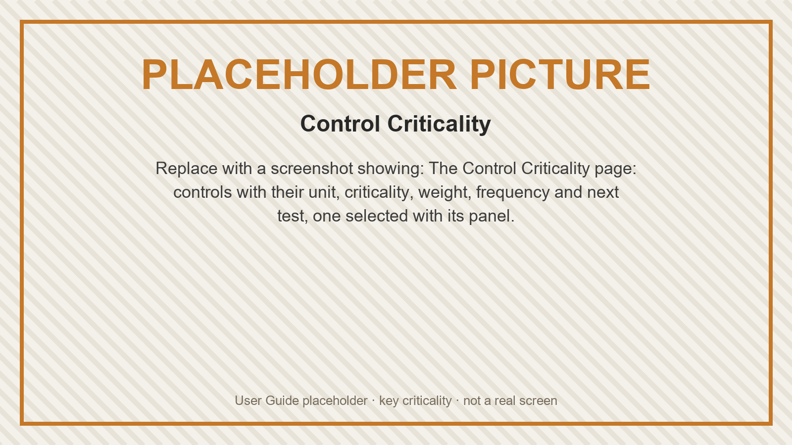 Placeholder: Control Criticality